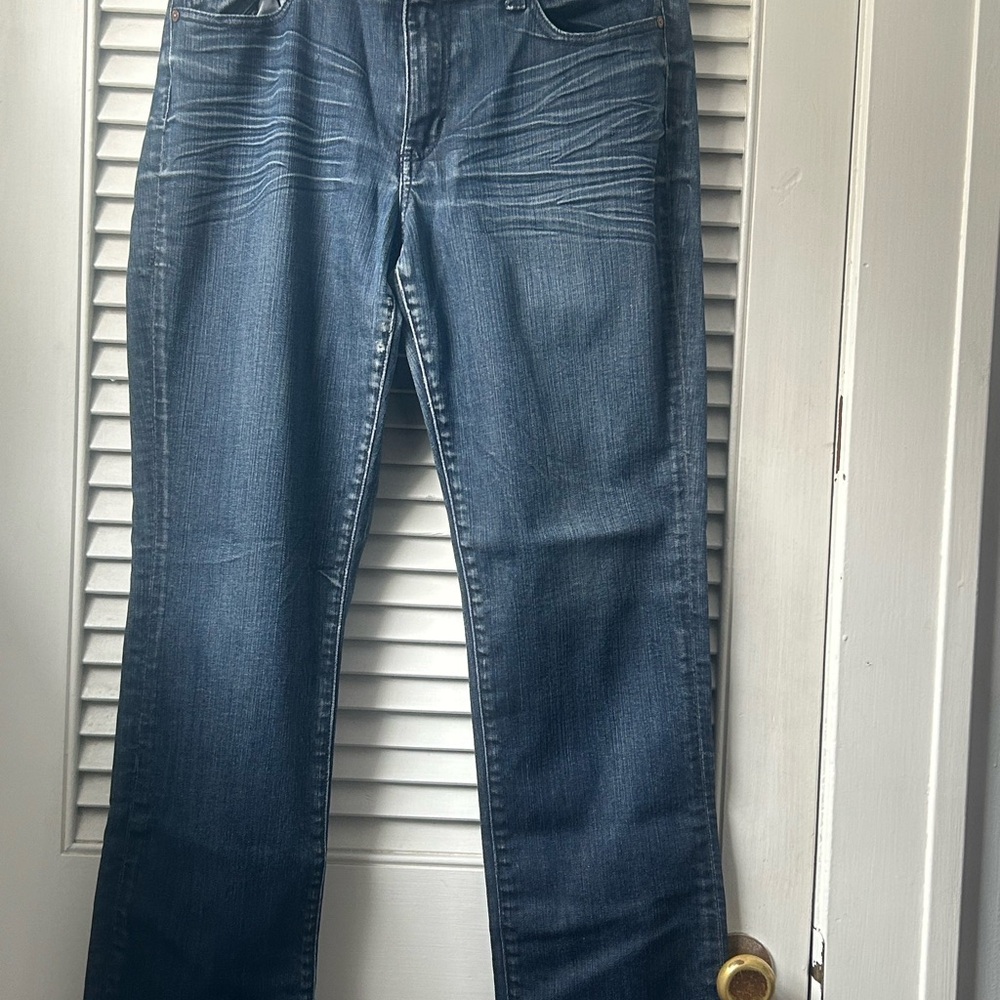 Seven 7 ladies blue jeans straight size 10 very good condition
